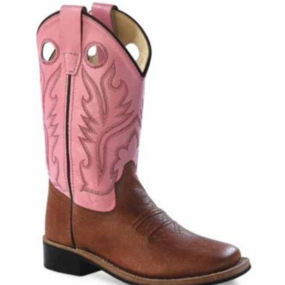 Old West BSC1839 Girls' 9 in. Western Boots